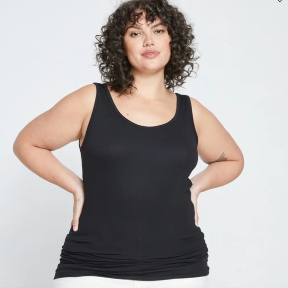 Universal Standard Foundation Tank Black sz Large 22/24 - Picture 6 of 7